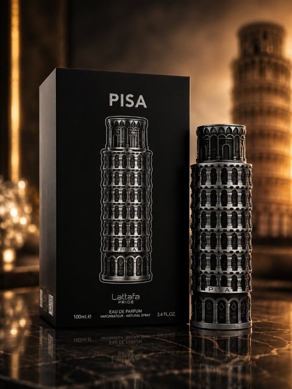 Lattafa Pride Pisa Cologne By Lattafa for Men 3.4 oz Eau De Parfum Spray